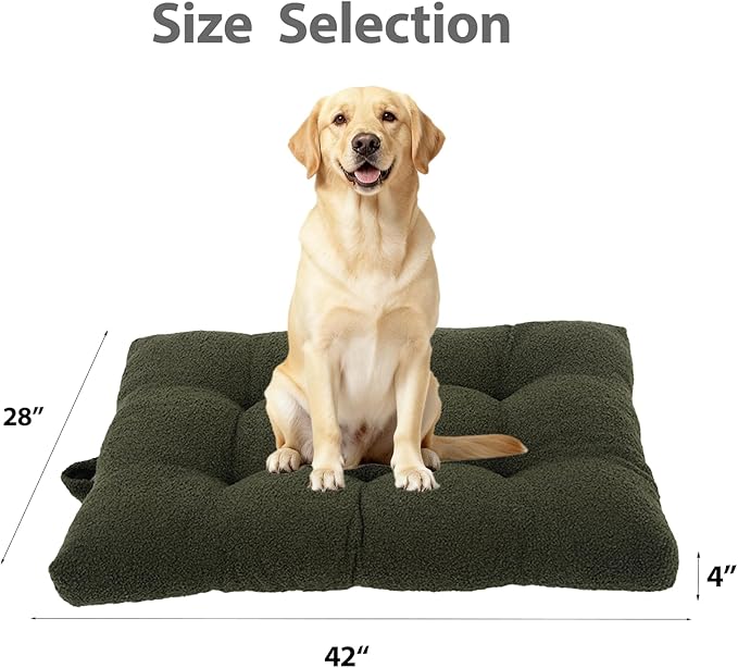 Washable Dog Couch Bed, Pet Sofa with Removable Cushion & Non-Slip Bottom, Orthopedic Plush Furniture for Medium/Large Dogs,Cat & Dog Loveseat.(Green)