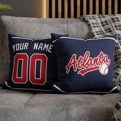 ANTKING Atlanta Throw Pillow Custom Name and Number for Men Women Boy Personalized Gift
