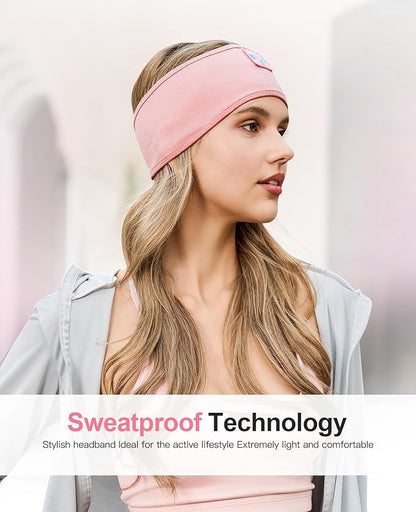 Navly Sleep Headphones - Bluetooth Headband for Sleeping, Cozy Headband Wireless Music Sleeping Headphones with Ultra-Thin Speakers Perfect for Sleeping,Workout,Jogging,Yoga,Insomnia,Air Travel