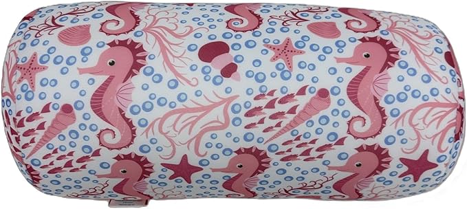 Bookishbunny Microbead Cylinder Bolster Roll Pillow 13" x 7" Various Patterns (Sea)