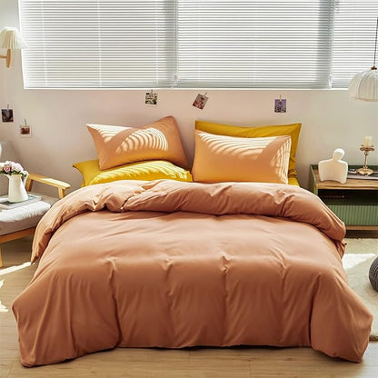 CLOTHKNOW Peach Pink Comforter Set California King Grapefruit Bedding Comforter Sets Orange Women Bedding Comforter Set Coral Orange Comforter