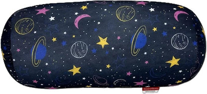 Bookishbunny Microbead Cylinder Bolster Roll Pillow 13" x 7" Various Patterns (Sky)