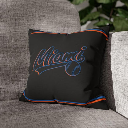ANTKING Miami Throw Pillow Custom Name and Number for Men Women Boy Personalized Gift