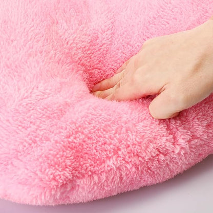 Unittype Heart Shaped Pillow Plush Cute Fluffy Cushion Heart Throw Pillow Decorative Back Cushions Women Gifts for Living Dining Room Bed Sofa, 15.75 Inch(Blue, Light Pink, Violet)