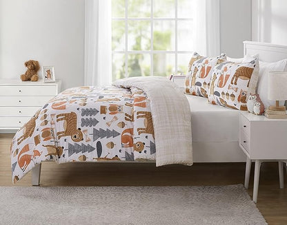 VCNY Home Little Campers Reversible 2 Piece Bedding Comforter Set Twin Multi