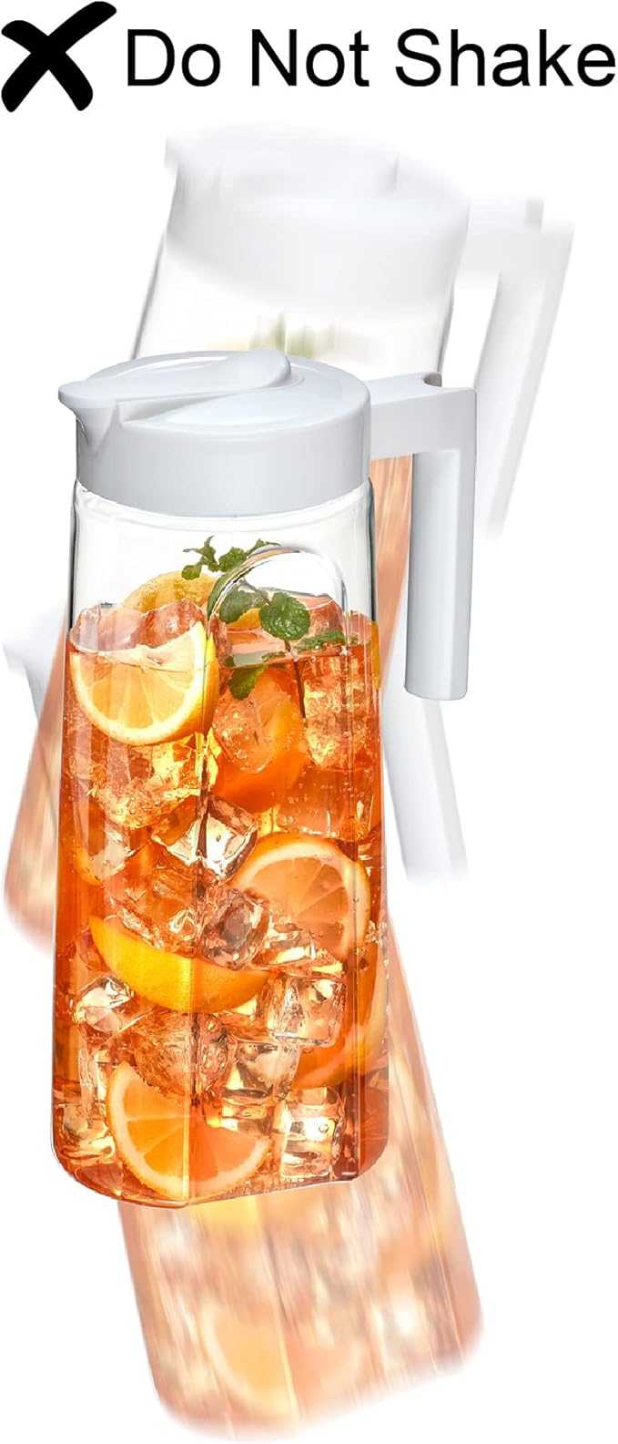Amazing Abby - Slim - Tritan Pitcher (64 oz), Unbreakable Plastic Water Pitcher with Lid, BPA-Free, Heat-Resistant, Dishwasher-Safe, Great for Both Iced and Hot Drinks, Indoors and Outdoors, Green