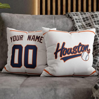 ANTKING Houston Throw Pillow Custom Name and Number for Men Women Boy Personalized Gift
