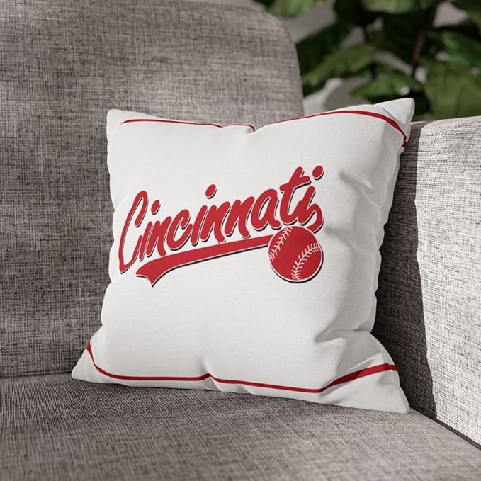 ANTKING Cincinnati Throw Pillow 2 Packs Custom Name and Number for Men Women Boy Personalized Gifts