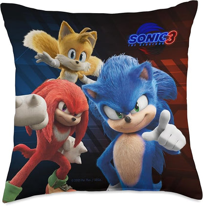 Sonic The Hedgehog 3 - Heroes Throw Pillow