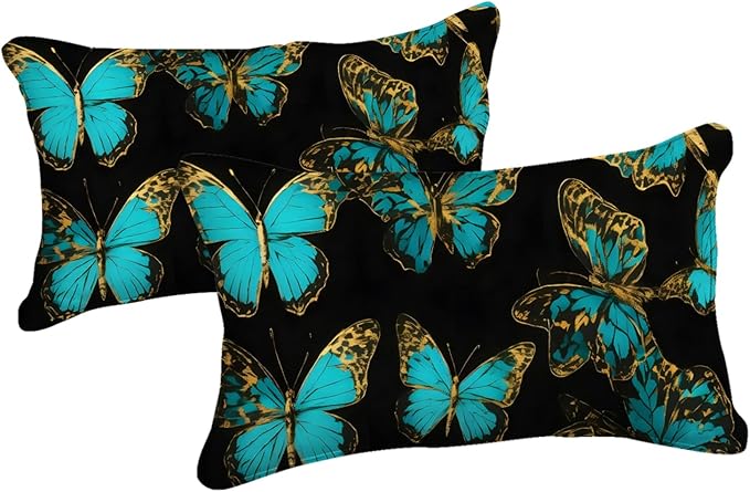 Black Gold Bedroom Comforter Set Teal Aqua Bedding Sets King Size Blue Butterfly Boho Chic Comforter Super Soft Cozy Black Bed in A Bag