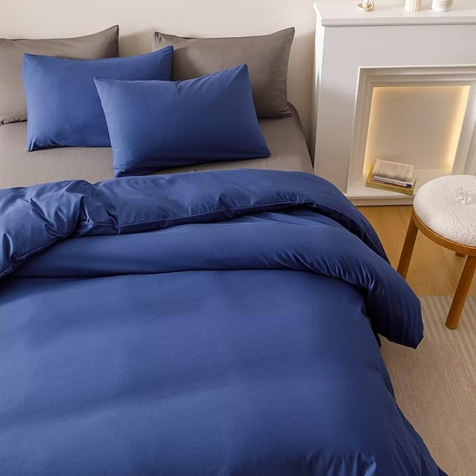 Cottonight Royal Blue Twin Bright Blue Bedding Set 3 Pieces Modern Comforter Fluffy Soft Bedding Set Kids Teens Twin Comforter with 2 Pillowcases