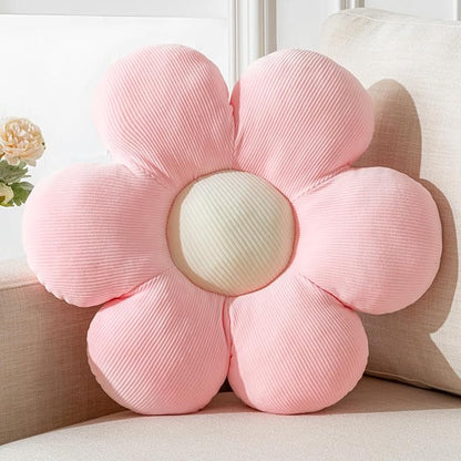 Flower Pillow Pink Throw Pillow Cute Daisy Decorative Pillow 15.75" Home Decorative Pillows for Bed, Sofa, Couch