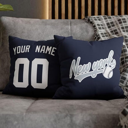 ANTKING New York Throw Pillow 2 Packs Custom Name and Number for Men Women Boy Personalized Gifts