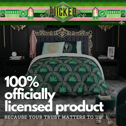 Collectibles Wicked Lux Bedding 7 Piece Super Soft Reversible Comforter and Sheet Set with Sham, Queen, (Officially Licensed Product) by Franco