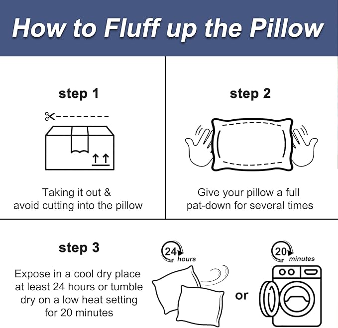 Cooling Pillow King Size Pillows Set of 4, Hotel Collection Bed Pillow for Sleeping King 4 Pack for Back, Stomach or Side Sleepers, Soft and Supportive Washable Pillows for Bedroom