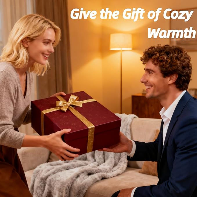 Heated Blanket Full Size Electric Blanket 72X84in, Fluffy Sherpa Fleece Heated Blanket Full for Bed with 5 Heat Levels & 10-Hour Auto Off, ETL and FCC Certified Warming Blanket for Winter Gift (White)