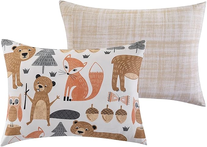 VCNY Home Little Campers Reversible 3 Piece Bedding Comforter Set Full Multi