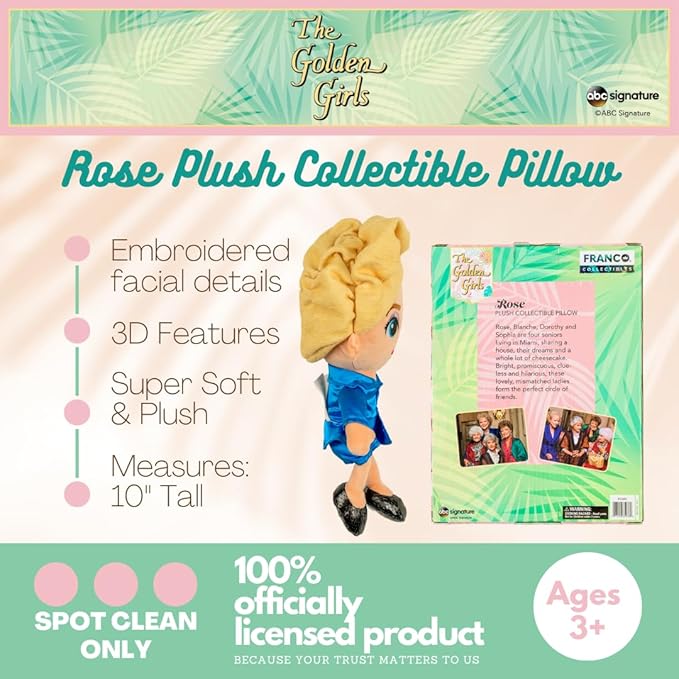 Collectibles The Golden Girls Sophia Bedding Super Soft Plush Decorative Throw Cuddle Pillow, (Officially Licensed Product) By Franco