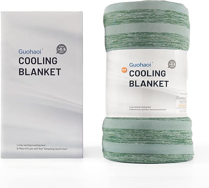 Guohaoi Cooling Blanket (90"x108"King Size) for Hot Sleepers,Absorbs Heat to Keep Body Cool for Night Sweats,100% Oeko-Tex Certified Cool Fiber,Breathable,Comfortable,All-Season.
