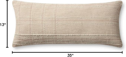 Loloi Angela Rose x Calista Collection PAR0019 Ivory/Blush 13'' x 35'' Cover Only Pillow