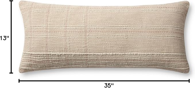 Loloi Angela Rose x Calista Collection PAR0019 Ivory/Blush 13'' x 35'' Cover w/Poly Pillow