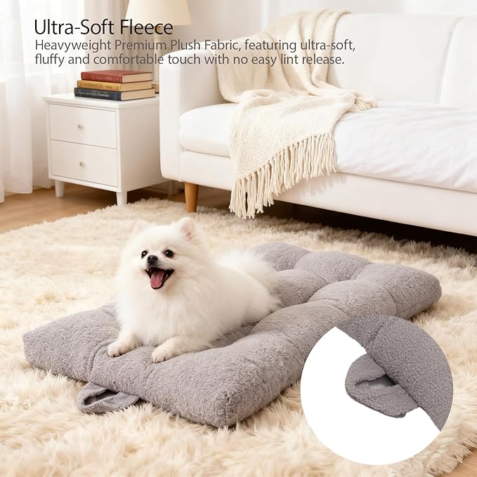 Washable Dog Couch Bed, Pet Sofa with Removable Cushion & Non-Slip Bottom, Orthopedic Plush Furniture for Medium/Large Dogs,Cat & Dog Loveseat.(Light Grey)
