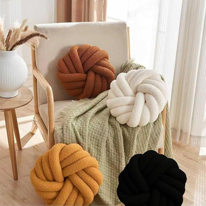 Black Ball Pillow 11.8 Inches Round Black Throw Pillow Simple Modern Ball Shaped Throw Pillow，Nordic Style Cushion Decorative Pillow for Couch,Sofa,Bedroom