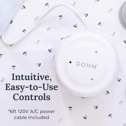 Yogasleep Dohm Uno White Noise Sound Machine, Real Fan Inside for Non-Looping White Noise, Sleep Aid, Office Privacy & Meditation for Adults & Baby, Registry Gift (White)