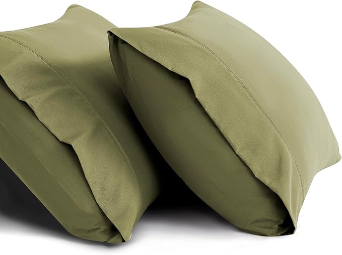 Sweet Home Collection 5 Piece Comforter Set Bag Solid Color All Season Soft Down Alternative Blanket & Luxurious Microfiber Bed Sheets, Sage, Twin