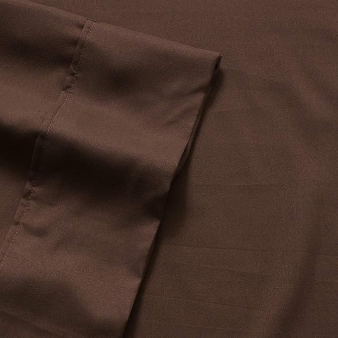 Twin Comforter Set with Sheets - 5-Piece Bedding Collection - 1 Comforter, 1 Fitted Sheet, 1 Flat, 2 Pillowcases - Deep Pocket - Soft & Premium Quality - Ideal for All Seasons, Chocolate Brown