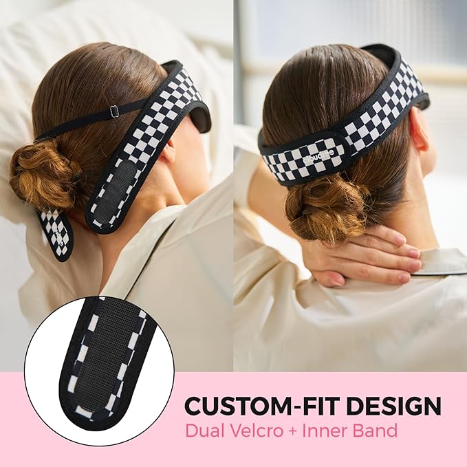 Sleep Mask for Sleeping, Light Blocking Eye Mask with 3D Contoured Nose Design, No Pressure Sleep Mask for Side Sleepers, Travel & Airplane Eye Cover