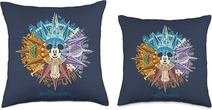 Walt Disney World 50th Anniversary Mickey Mouse Throw Pillow