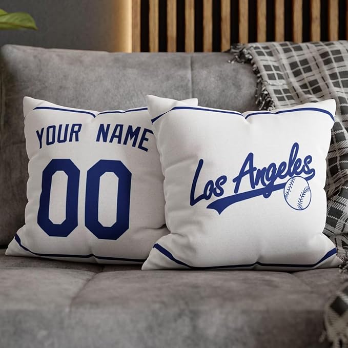 ANTKING Los Angeles Throw Pillow Custom Name and Number for Men Women Boy Personalized Gift