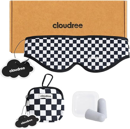 Sleep Mask for Sleeping, Light Blocking Eye Mask with 3D Contoured Nose Design, No Pressure Sleep Mask for Side Sleepers, Travel & Airplane Eye Cover