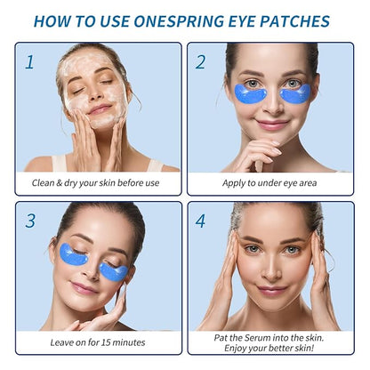 Eye Masks (48 Pairs) - Bachelorette Party Favors, Collagen Under Eye Patches for Puffy Eyes, Fine Lines and Dark Circles, Spa Party, Bridesmaid, Birthday Gifts for Her