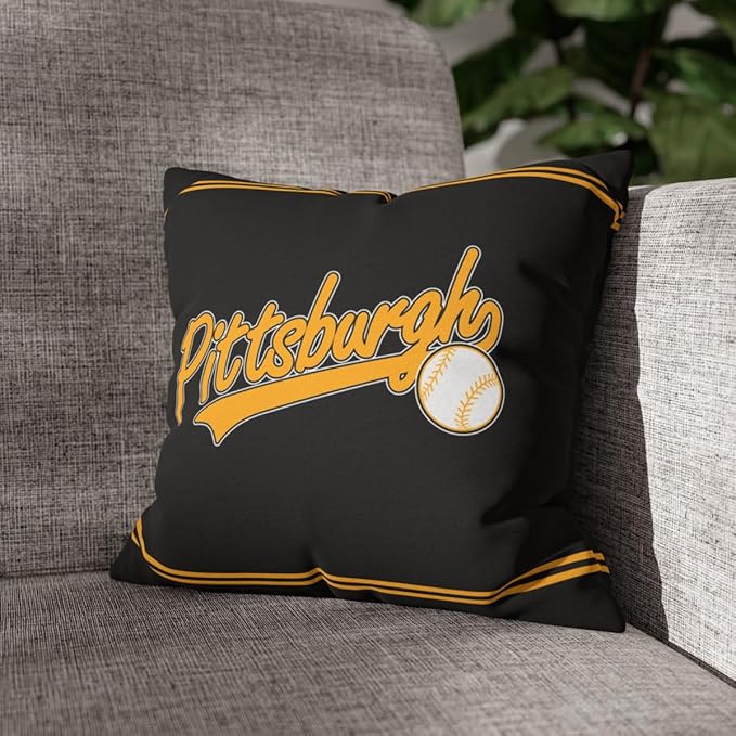ANTKING Pittsburgh Throw Pillow 2 Packs Custom Name and Number for Men Women Boy Personalized Gifts