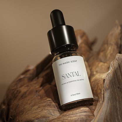 The Magic Scent Santal Diffuser Oil - Fragrance Scent - Cold-Air & Ultrasonic - Santal Essential Oil - Diffuser Oils Scents for Home - Sandalwood Oil - 0.3 fl oz, 10 mL