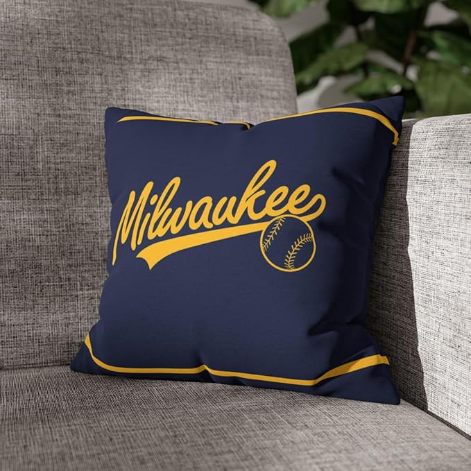 ANTKING Milwaukee Throw Pillow 2 Packs Custom Name and Number for Men Women Boy Personalized Gifts