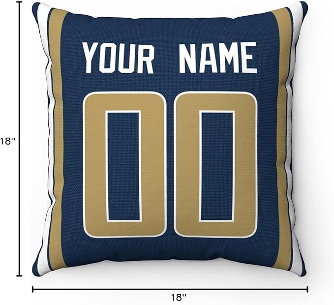 ANTKING Throw Pillow 2 Packs Custom Any Name and Number for Men Women Boy Gift