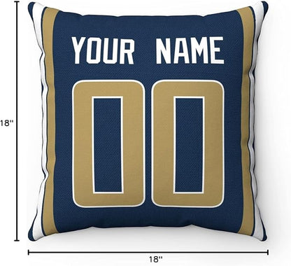 ANTKING Throw Pillow 2 Packs Custom Any Name and Number for Men Women Boy Gift