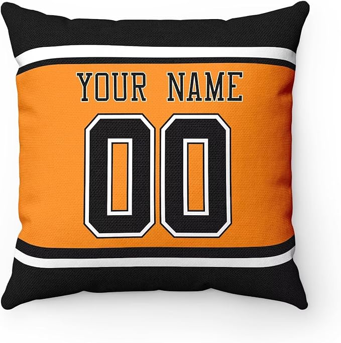 ANTKING Boston Throw Pillow Personalized Custom Any Name and Number for Men Women Boy Gifts