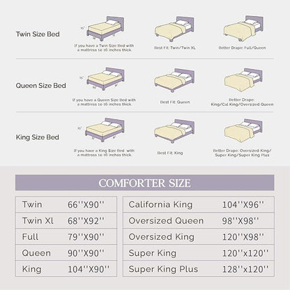 Andency White Queen Comforter Set(90x90Inch), 3 Pieces Cute Pinch Pleat Bedding Comforters & Sets for Queen Bed, Soft Lightweight Fluffy Down Alternative All Season Bed Set
