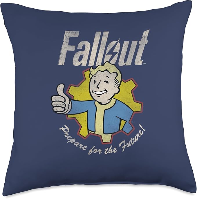 Fallout Video Game Prepare for The Future Vault Boy Throw Pillow
