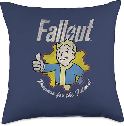 Fallout Video Game Prepare for The Future Vault Boy Throw Pillow