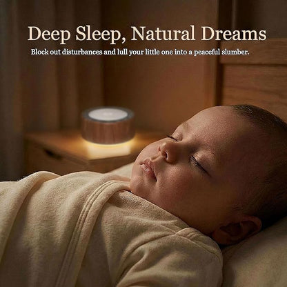 Kipcush White Noise Machine with Night Light – Nursery Sound Machine with Soft Non-Glare Lamp, 30 Soothing Sounds, 8 Color Lights, Up to 8-Hour Timer for Baby & Adults