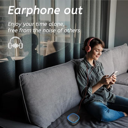 Sleep White Noise Sound Machines with 30 Soothing Sounds 3.5 mm Headphone Jack 5 Timer Settings 32 Precise Volume Memory Function Compact Design Ideal Gift for Everyone