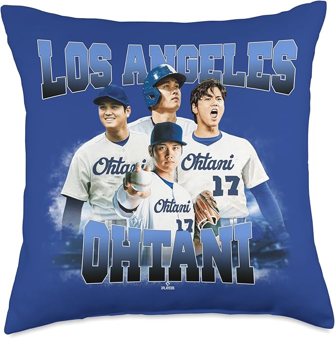 Shohei Ohtani | Los Angeles Baseball MLB Player | MLBOHT5002 Throw Pillow