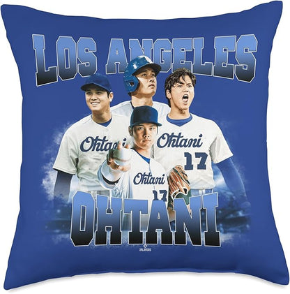 Shohei Ohtani | Los Angeles Baseball MLB Player | MLBOHT5002 Throw Pillow