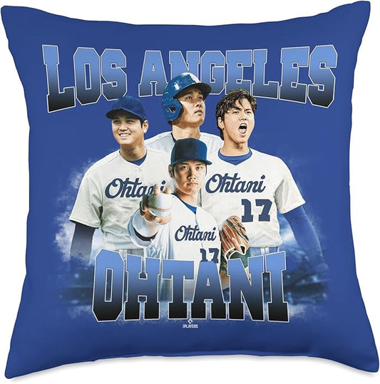 Shohei Ohtani | Los Angeles Baseball MLB Player | MLBOHT5002 Throw Pillow