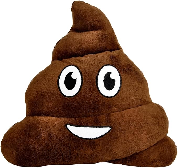 Rhode Island Novelty 12" Emoticon Poop Pillow